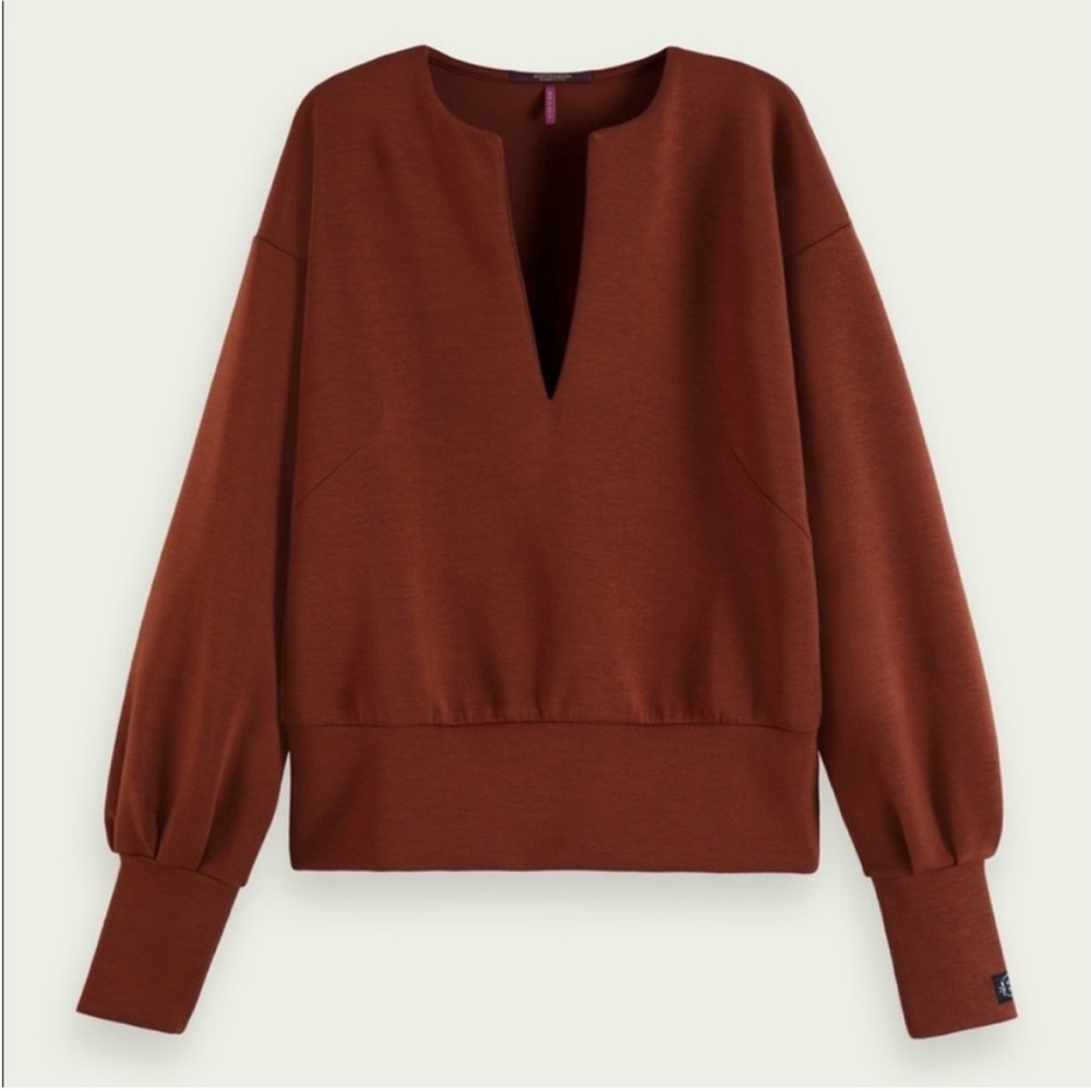 Scotch & Soda V Neck Sweatshirt Size S